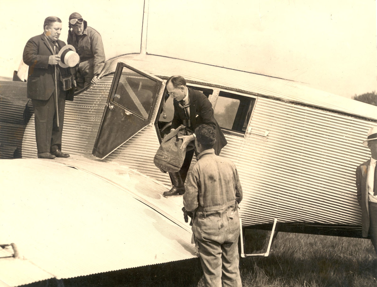 Loading Airmail Plane for Pathfinding Transcontinental Flight, 1920