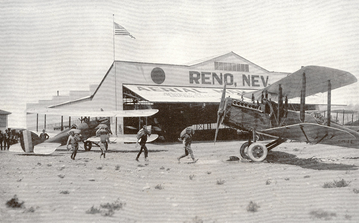 Airmail Planes at Reno, Nevada, 1920