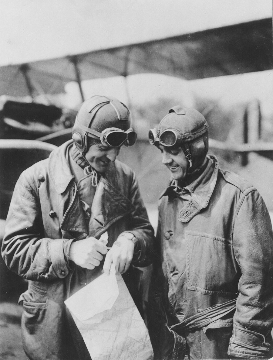 Army Air Corps pilots Major Reuben Fleet and Lt. George Boyle