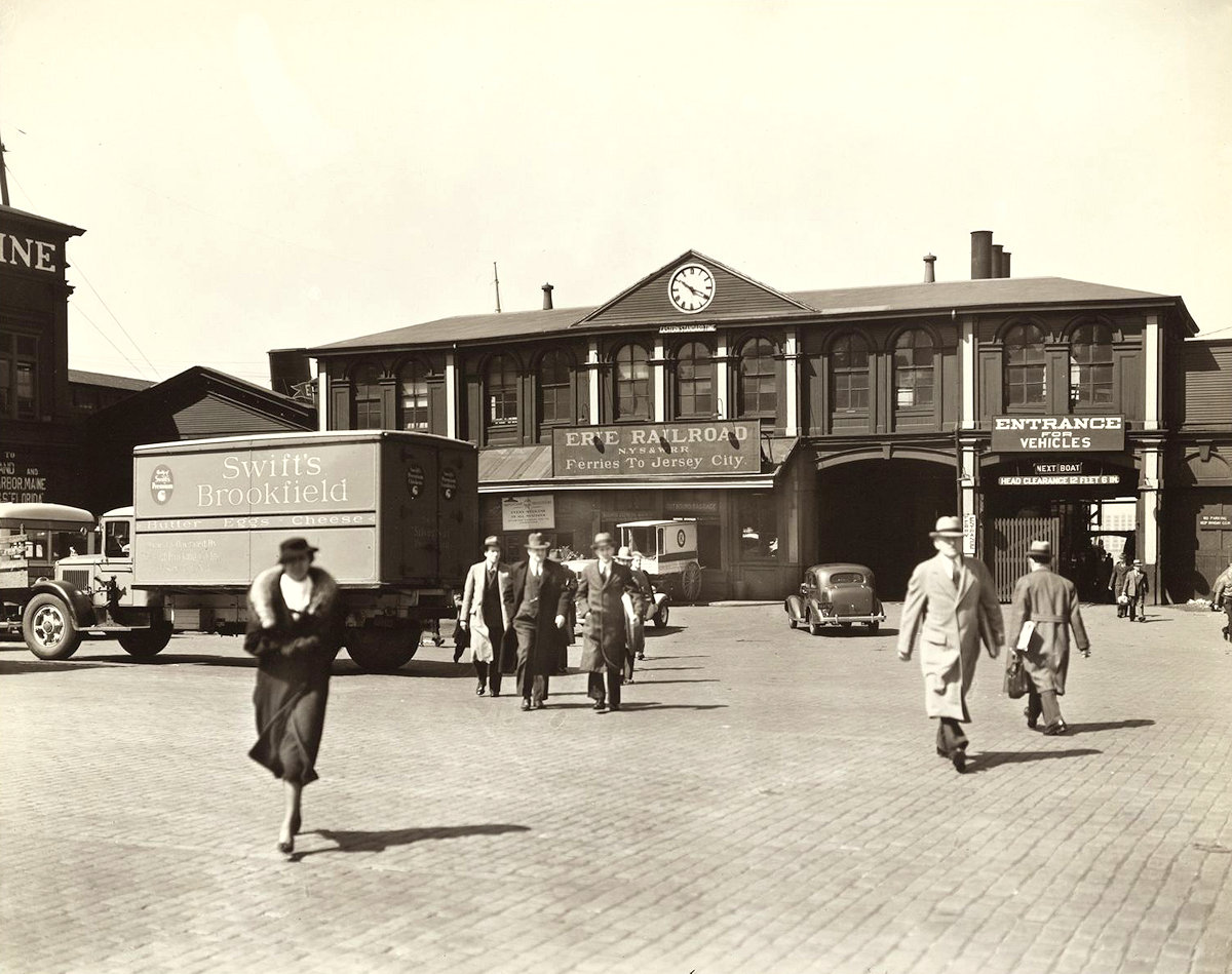 Chambers Street Ferry Terminal in 1936