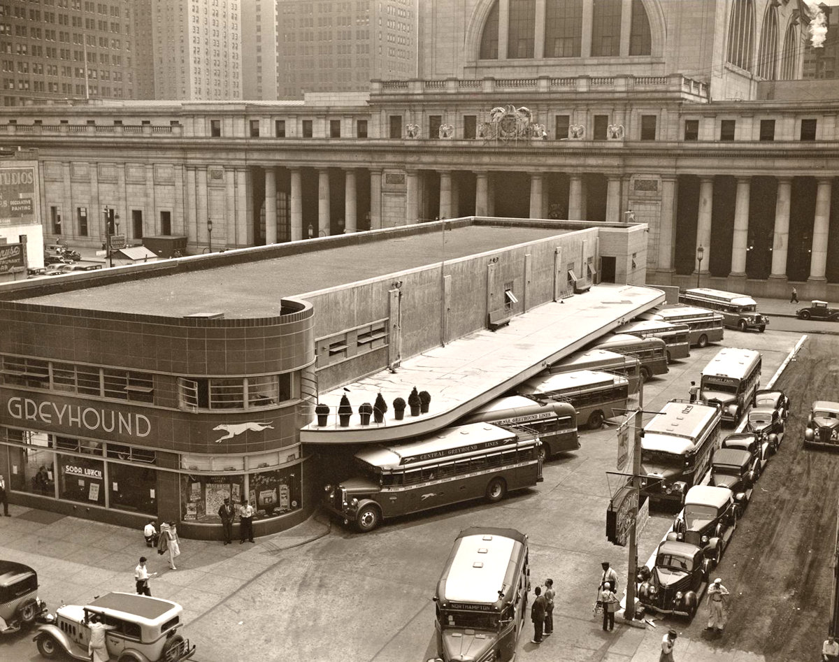 Greyhound Bus Terminal at 33rd and 34th Streets in NYC