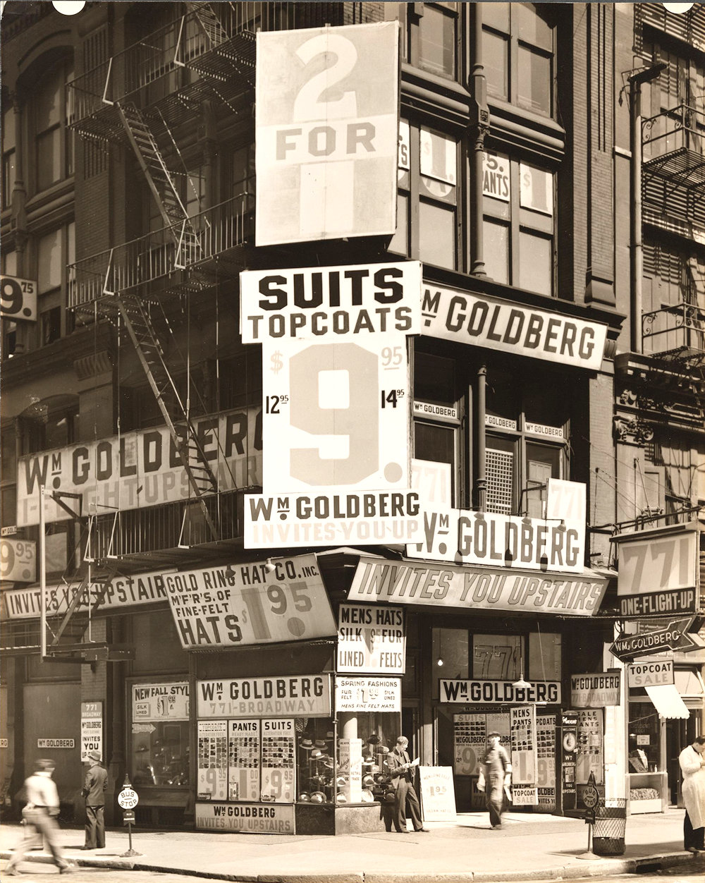 William Goldberg Clothing Store on Broadway